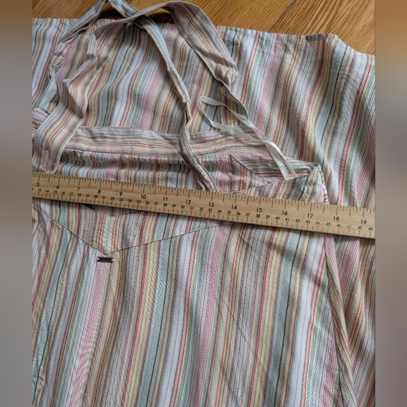 74.Nwt Roxy Striped Sleeveless Maxi Dress - Picture 5 of 5